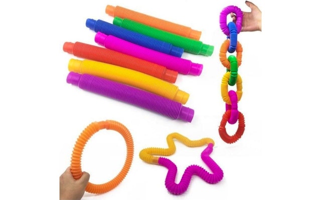 Fidget Toys set: Fidget tubes en Fidget toys pop it – glow in the dark!